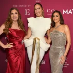 Longoria also posed for photos with event chair Maria Bravo and singer Vitaa.
Getty Images